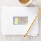 Kleurig kinderspeelgoed etiket (Insitu)