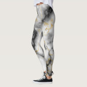 kleurig, kleurrijk, grijs goudkleurig patroon leggings (Links)