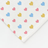 Kleurig, kleurrijk, Patroon Geel Roze Blauw Fleece Deken (Hoek)