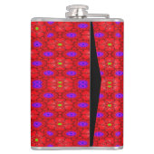 Kleurig koel patroon heupfles (Achterkant)