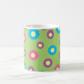 Kleurig kunstkunstpatroon koffiemok (Center)