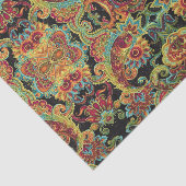 Kleurig kunstmatig getekend paisleypatroon tissuepapier (Detail)