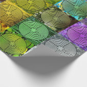 Kleurig labyrint verpakkingspapier cadeaupapier (Hoek)