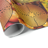 Kleurig labyrint verpakkingspapier cadeaupapier (Rol Hoek)
