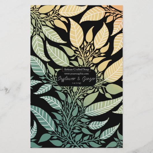 Kleurig laffy Design Soap Wrap Papierblad (Voorkant)