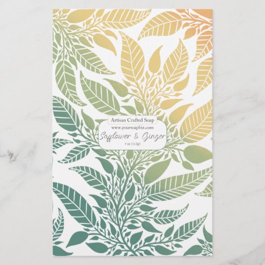 Kleurig laffy Design Soap Wrap Papierblad (Voorkant)