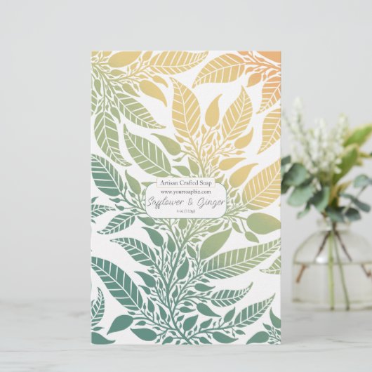 Kleurig laffy Design Soap Wrap Papierblad (Staand voorkant)