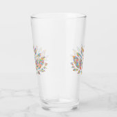 Kleurig Lotus Flower Design Drink glas (Rechts)