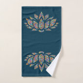 Kleurig Lotus Flower-ontwerp Bad Handdoek (Handdoek)