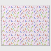 Kleurig Lupine wildbloembrei-boho-patroon Cadeaupapier (Vlak)