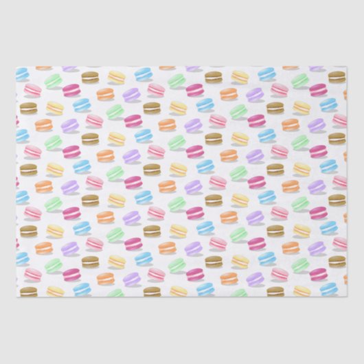 kleurig macaronpatroon tissuepapier (Voorkant)