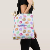 kleurig macaronpatroon tote bag (Dichtbij)