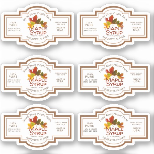 Kleurig mannetje met etiket sticker (Voorkant)