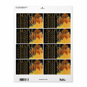 Kleurig mappelleder Kunststof stekelriem Etiket (Full Sheet)