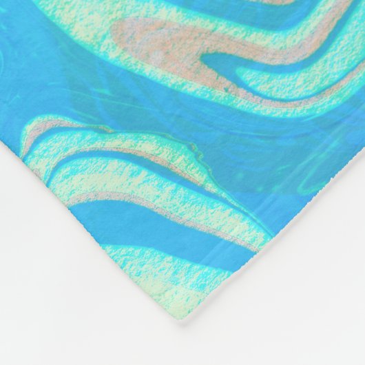 Kleurig marmer Stone Patroon Fleece Deken (Hoek)