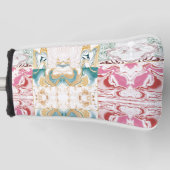 Kleurig marmerpatroon golfheadcover (Voorkant)