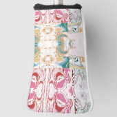 Kleurig marmerpatroon golfheadcover (Draai 90)