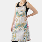 Kleurig marmerpatroon schort (Insitu)