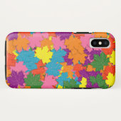 Kleurig mazelbladpatroon Case-Mate iPhone case (Achterkant (horizontaal))