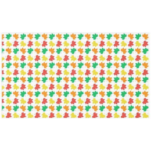 Kleurig mazelbladpatroon tafelkleed (Voorkant (Horizontaal))