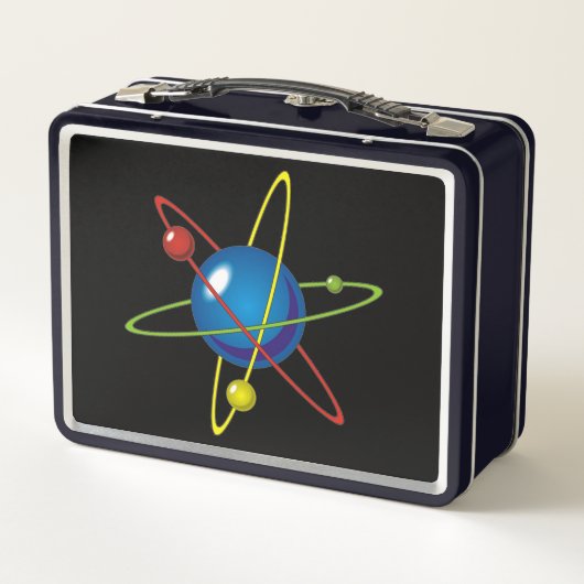 Kleurig model van de Atom (Achterkant)