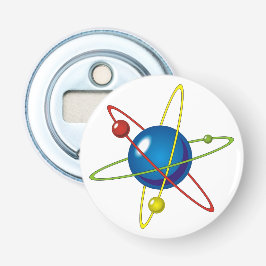 Kleurig model van de Atom Button Flesopener