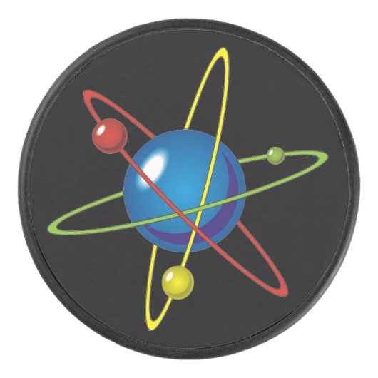 Kleurig model van de Atom Hockey Puck (Voorkant)
