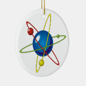 Kleurig model van de Atom Keramisch Ornament (Rechts)