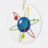 Kleurig model van de Atom Keramisch Ornament (Links)