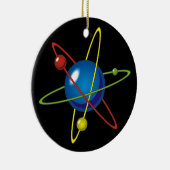 Kleurig model van de Atom Keramisch Ornament (Rechts)