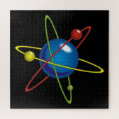 Kleurig model van de Atom Legpuzzel (Horizontaal)