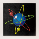 Kleurig model van de Atom Legpuzzel (Verticaal)