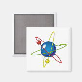 Kleurig model van de Atom Magneet (Voorkant / Achterkant)