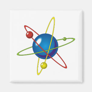 Kleurig model van de Atom Magneet