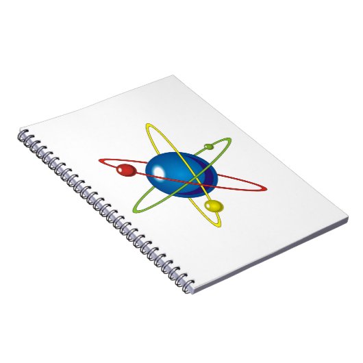 Kleurig model van de Atom Notitieboek (Rechterzijde)