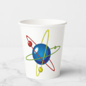 Kleurig model van de Atom Papieren Bekers (Voorkant)