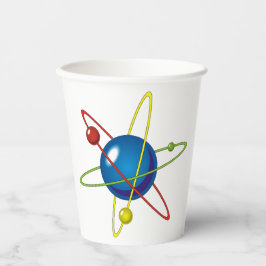 Kleurig model van de Atom Papieren Bekers