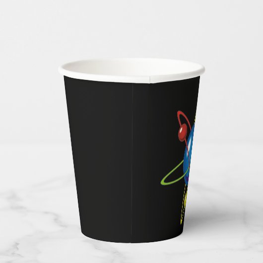 Kleurig model van de Atom Papieren Bekers (Rechts)