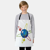 Kleurig model van de Atom Schort (Gedragen)