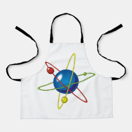 Kleurig model van de Atom Schort