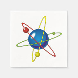 Kleurig model van de Atom Servet