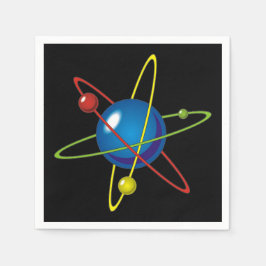 Kleurig model van de Atom Servet