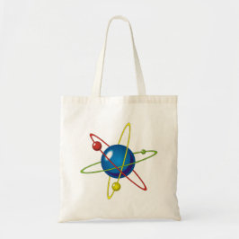 Kleurig model van de Atom Tote Bag