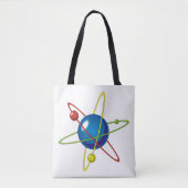 Kleurig model van de Atom Tote Bag (Voorkant)