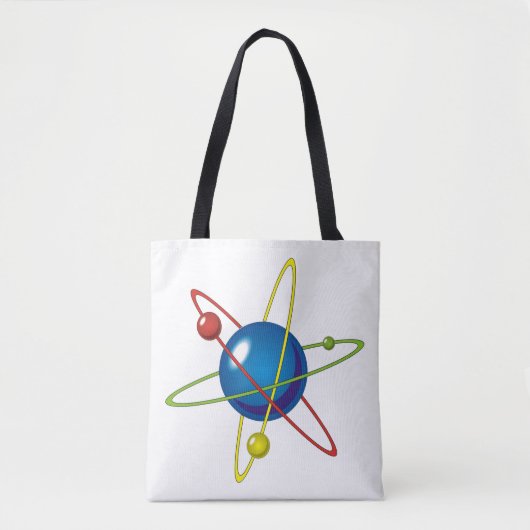 Kleurig model van de Atom Tote Bag (Voorkant)