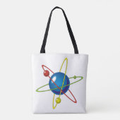 Kleurig model van de Atom Tote Bag (Achterkant)