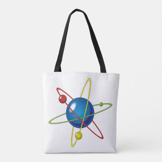 Kleurig model van de Atom Tote Bag (Achterkant)