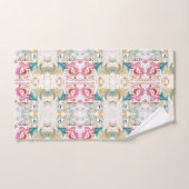 Kleurig modern marmerpatroon bad handdoek (Handdoek)