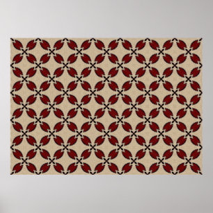 Kleurig naadloos abstract geometrisch tegel patroo poster