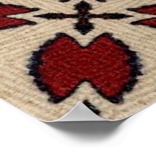 Kleurig naadloos abstract geometrisch tegel patroo poster (Hoek)